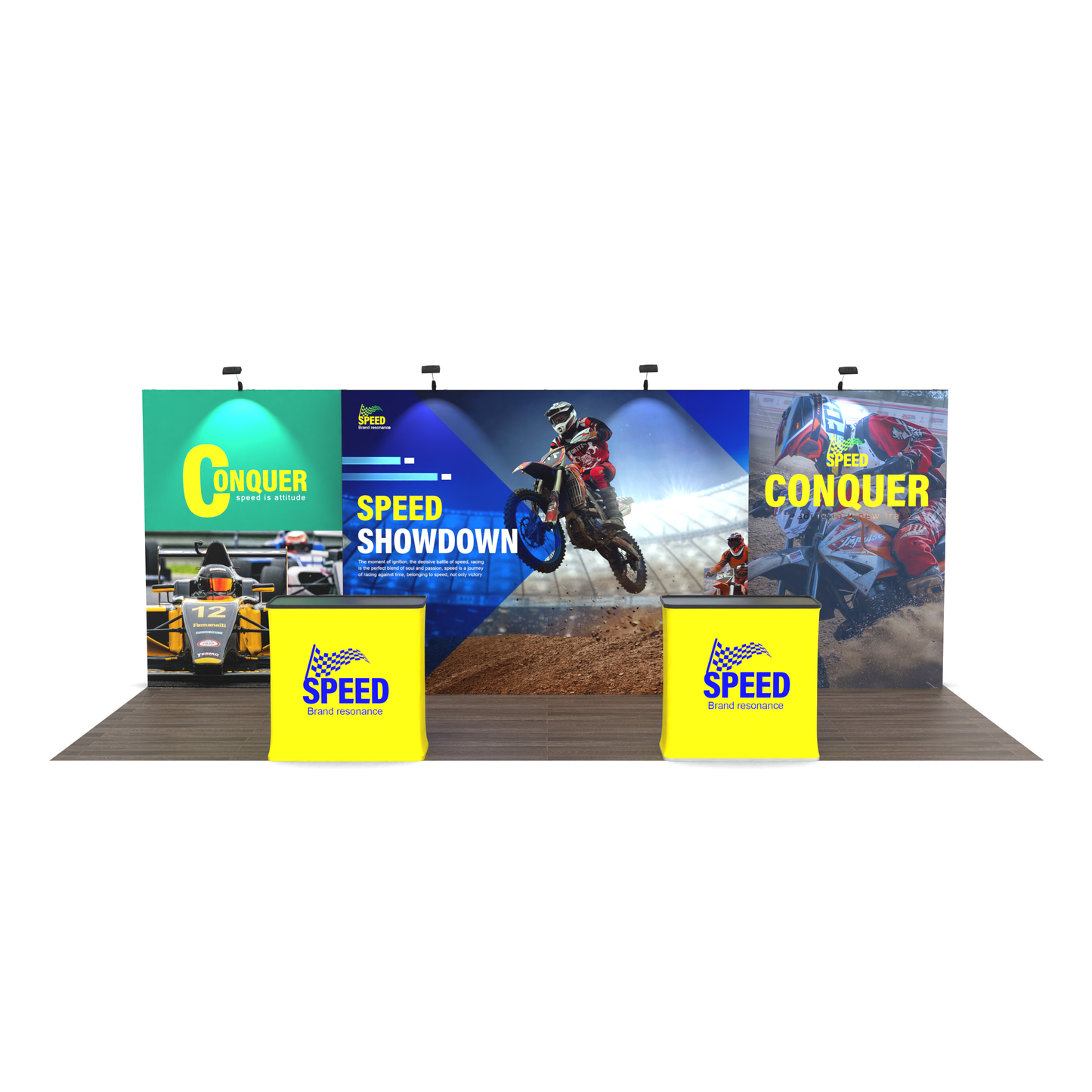 Modular 10x20 TensePop Trade Show Displays A