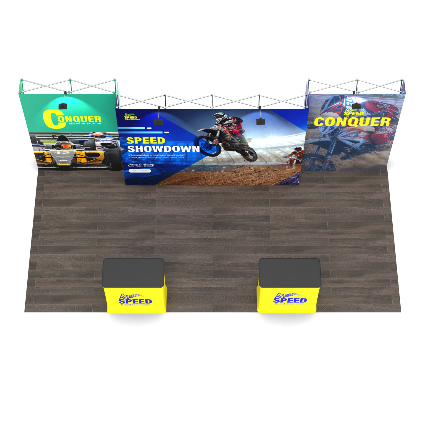 Modular 10x20 TensePop Trade Show Displays A