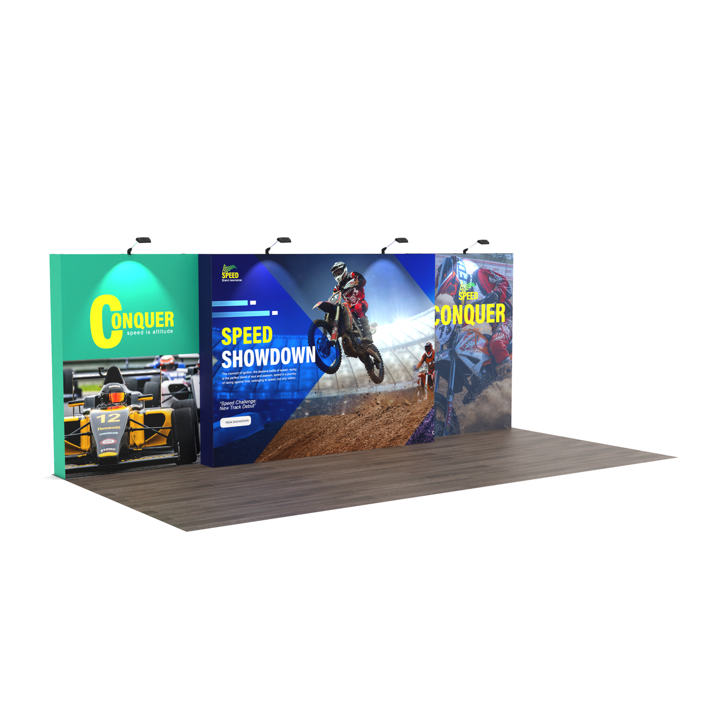 Modular 10x20 TensePop Trade Show Displays A