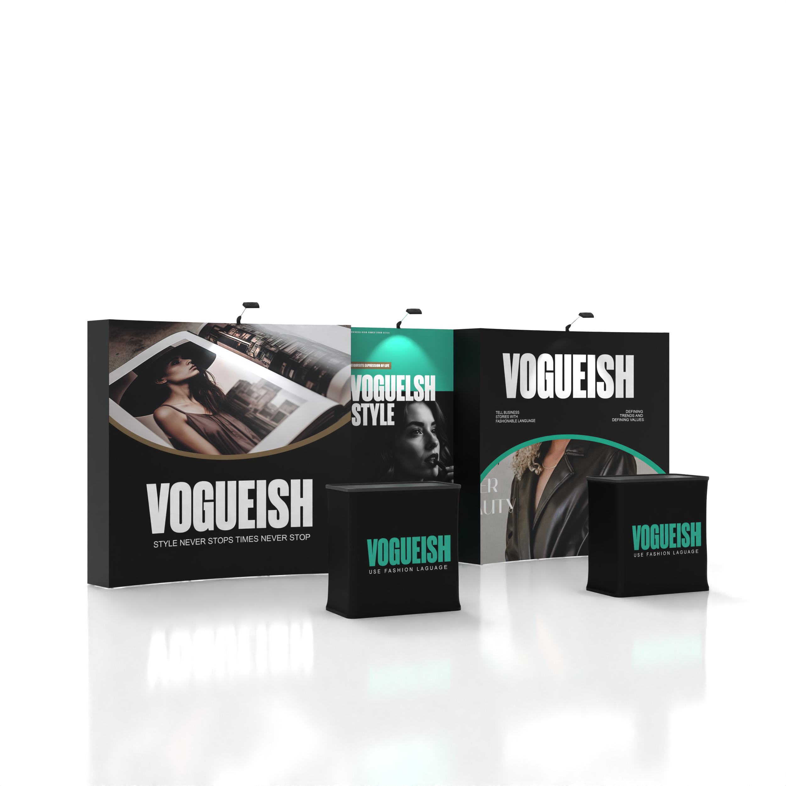 10x20 TensePop Trade Show Booth Kits & Displays