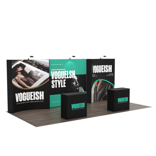 Modular 10x20 TensePop Trade Show Displays B