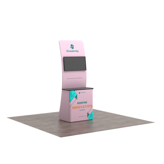 Monitor Banner Stand with Table