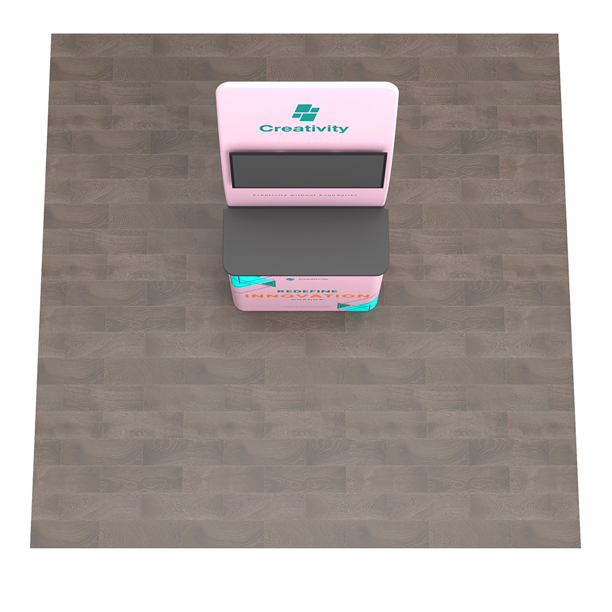 Monitor Banner Stand with Table