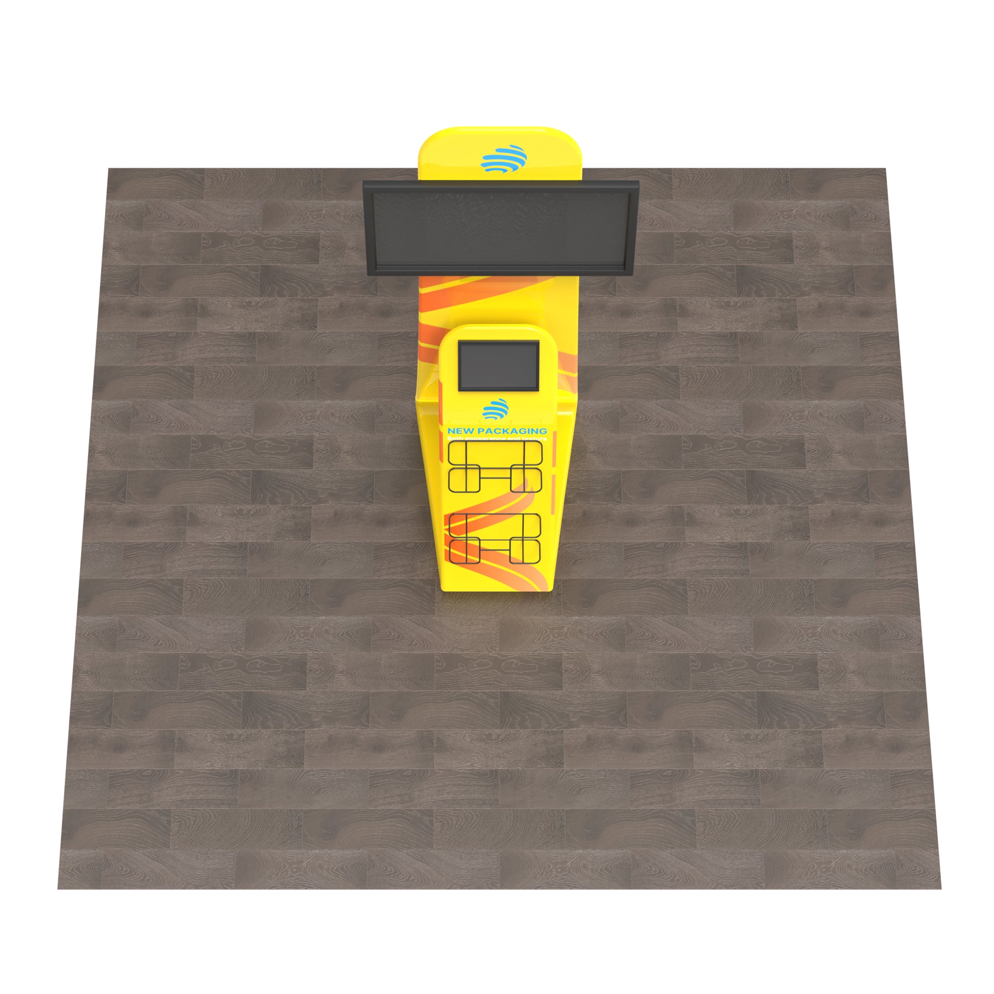 Monitor & Literature Banner Stand