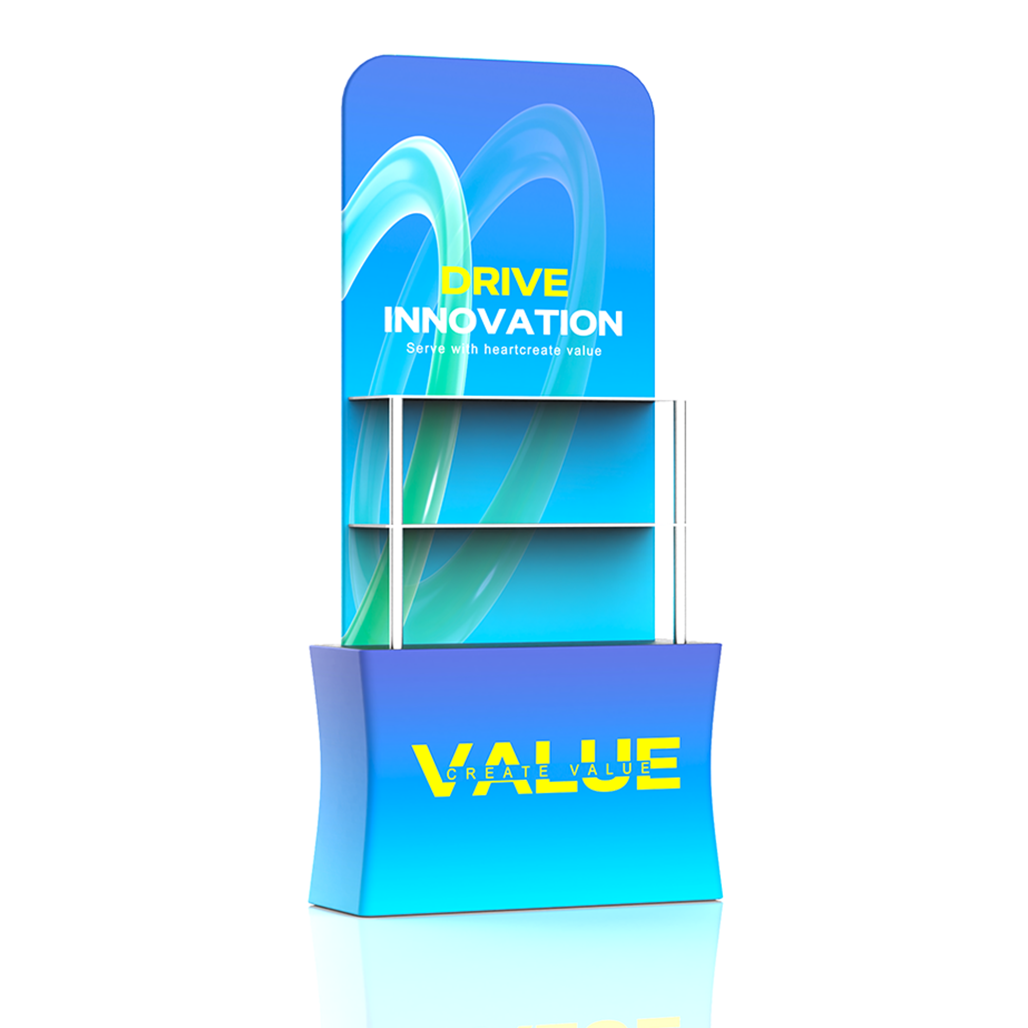 Portable Backwall Banner Stand with Header