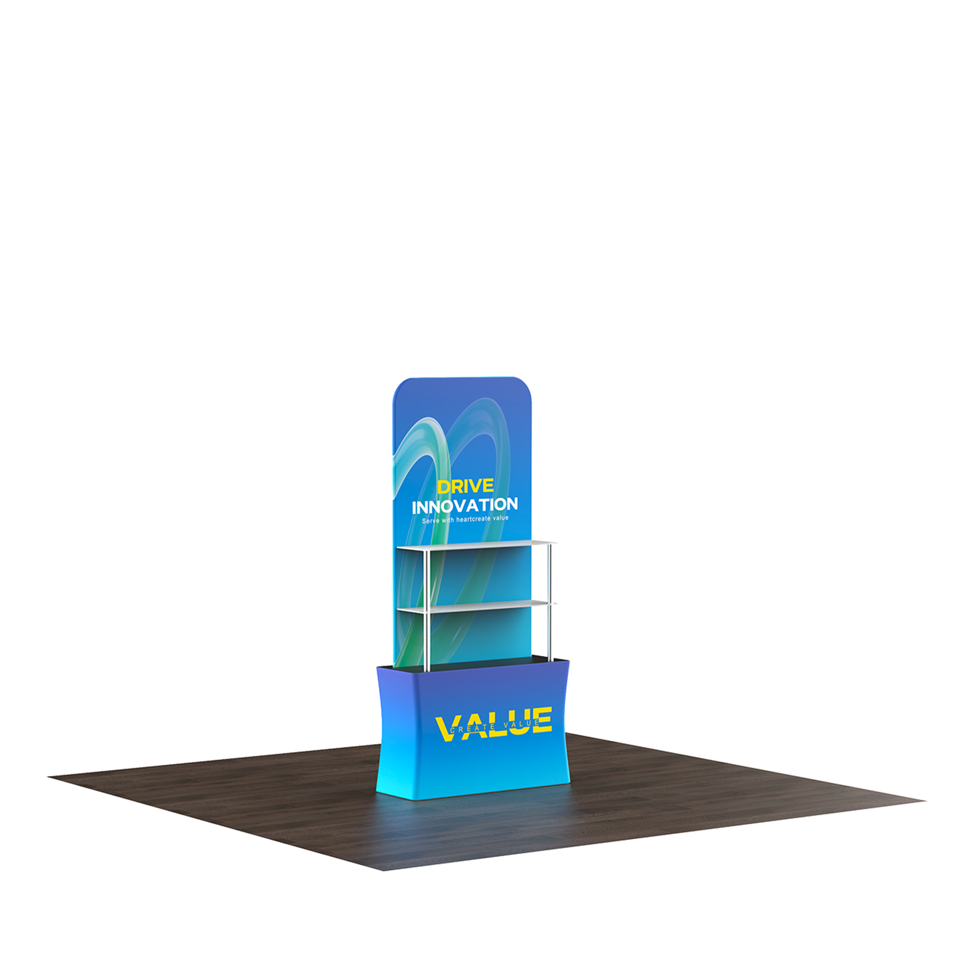 Portable Backwall Banner Stand with Header