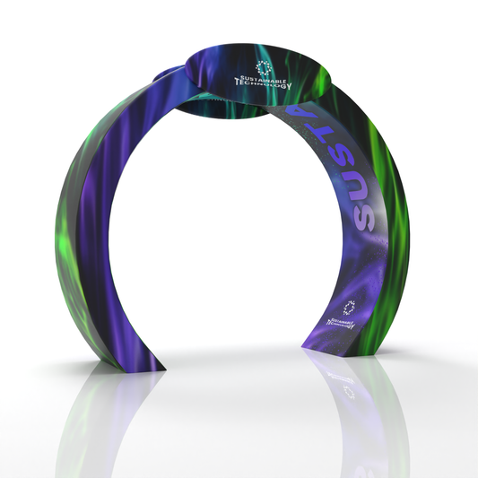 Stability Cube Archway Banner Stand Display with Header
