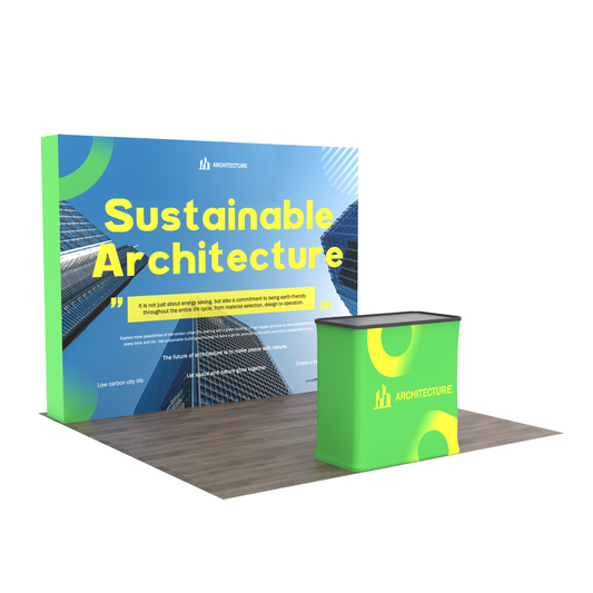 10x10 TensePop Trade Show Display - Flat