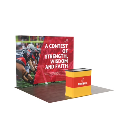 10x10 TensePop Trade Show Display - Curved