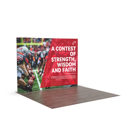 10x10 TensePop Trade Show Display - Curved