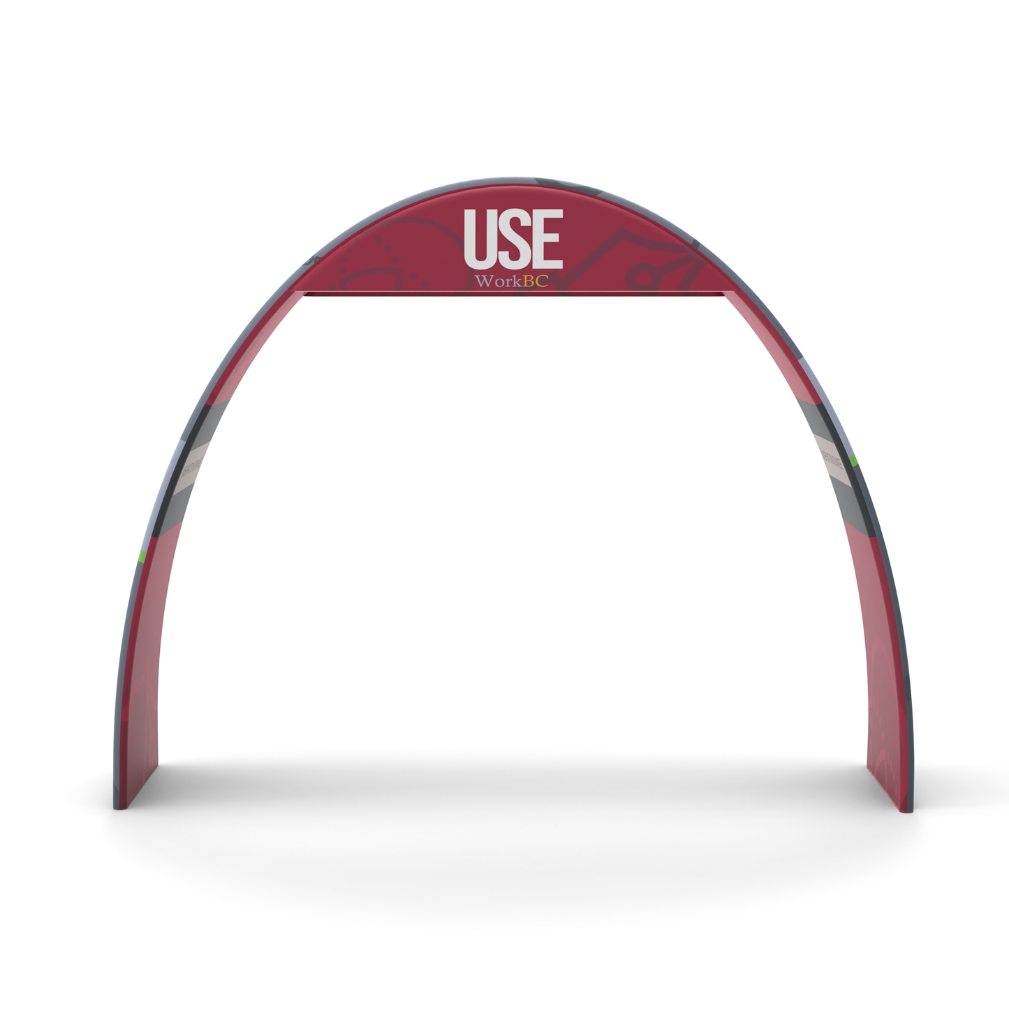 Wide-Base Archway Banner Stand with Header