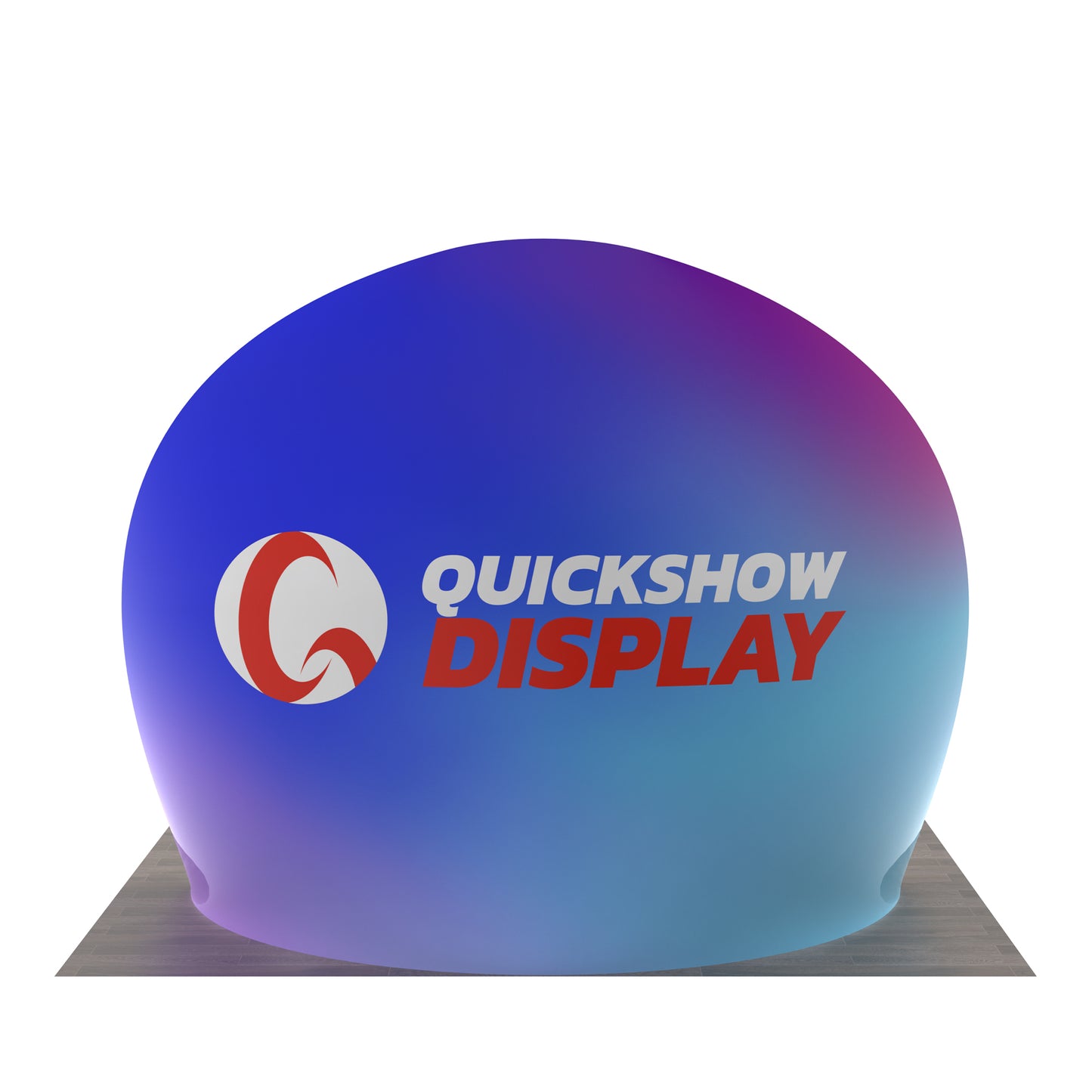 10ft Semi-Circle Tension Fabric Display Stand B