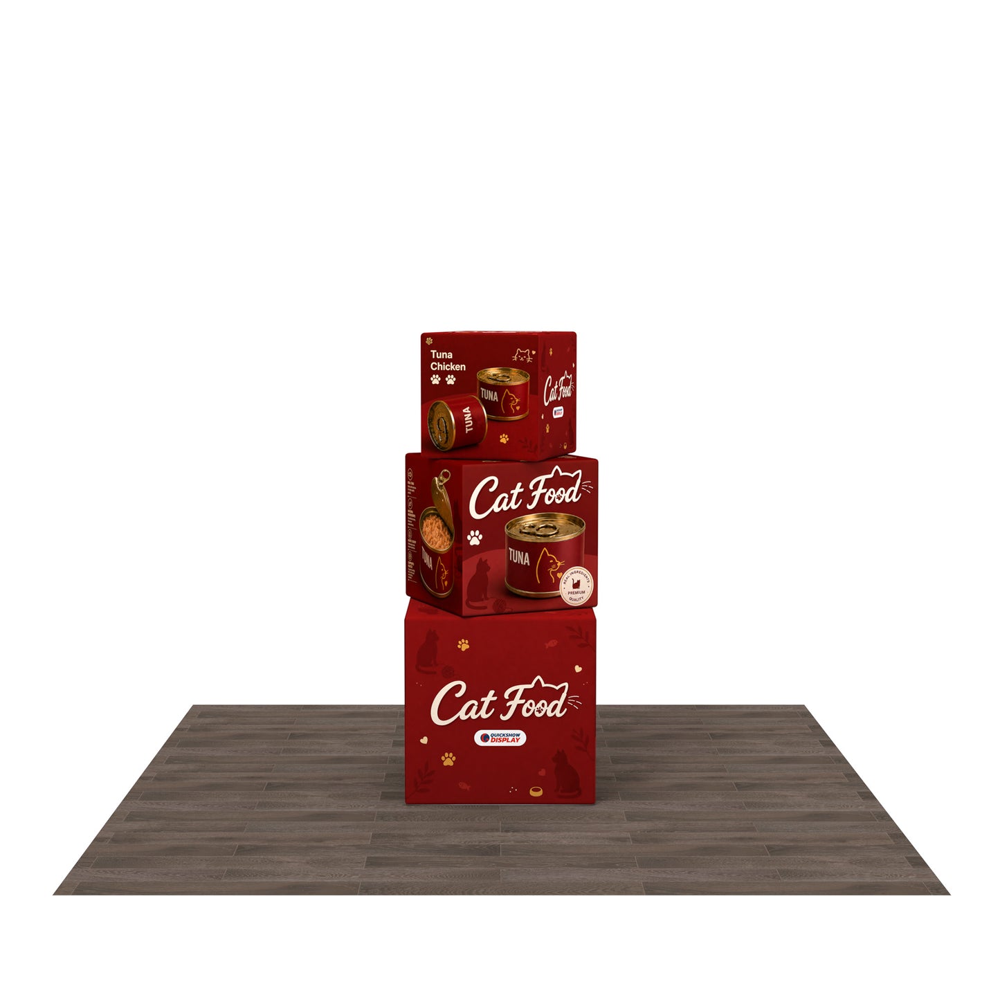 Fabric Display Cubes Kit B - QuickShowDisplay