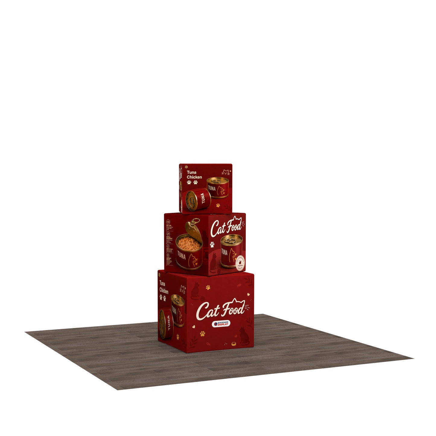 Fabric Display Cubes Kit B - QuickShowDisplay