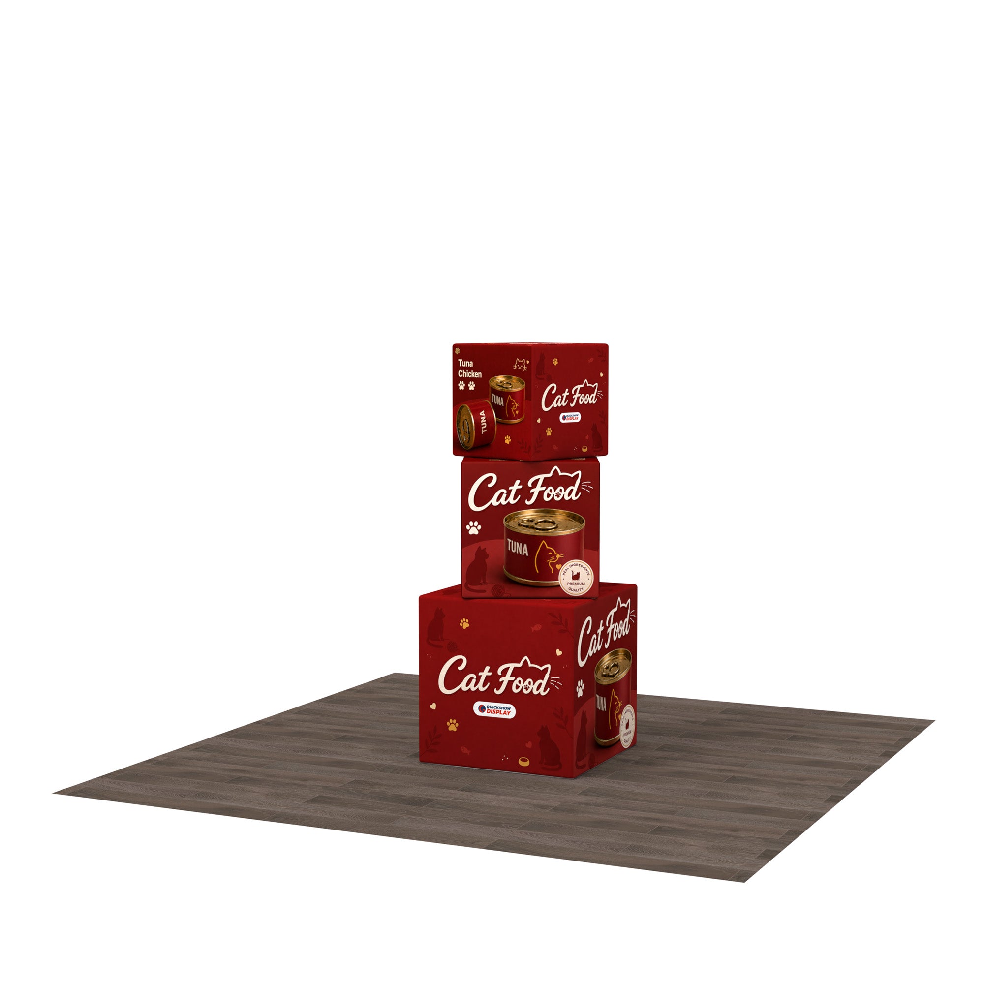 Fabric Display Cubes Kit B - QuickShowDisplay