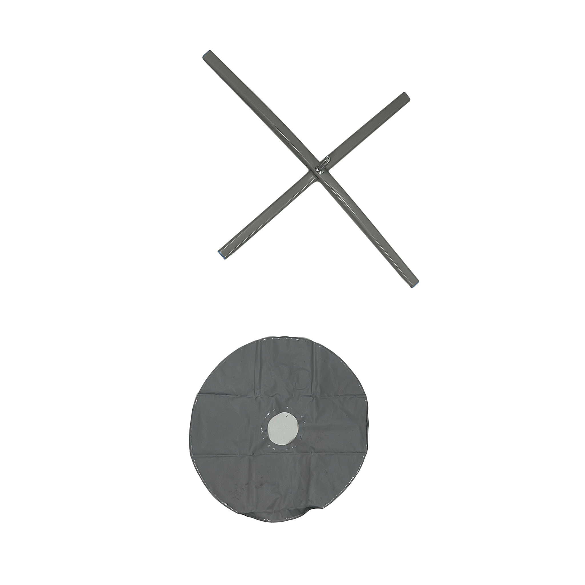 2pcs Cross Steel Bases & Water Bags