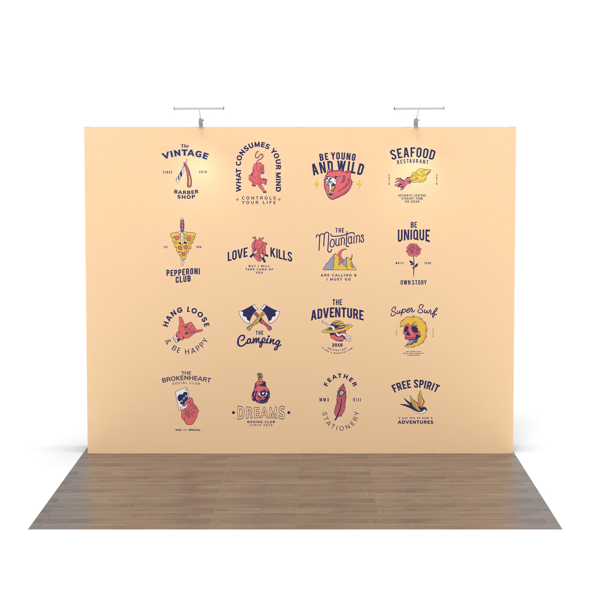 10ft Flat Pop up Display