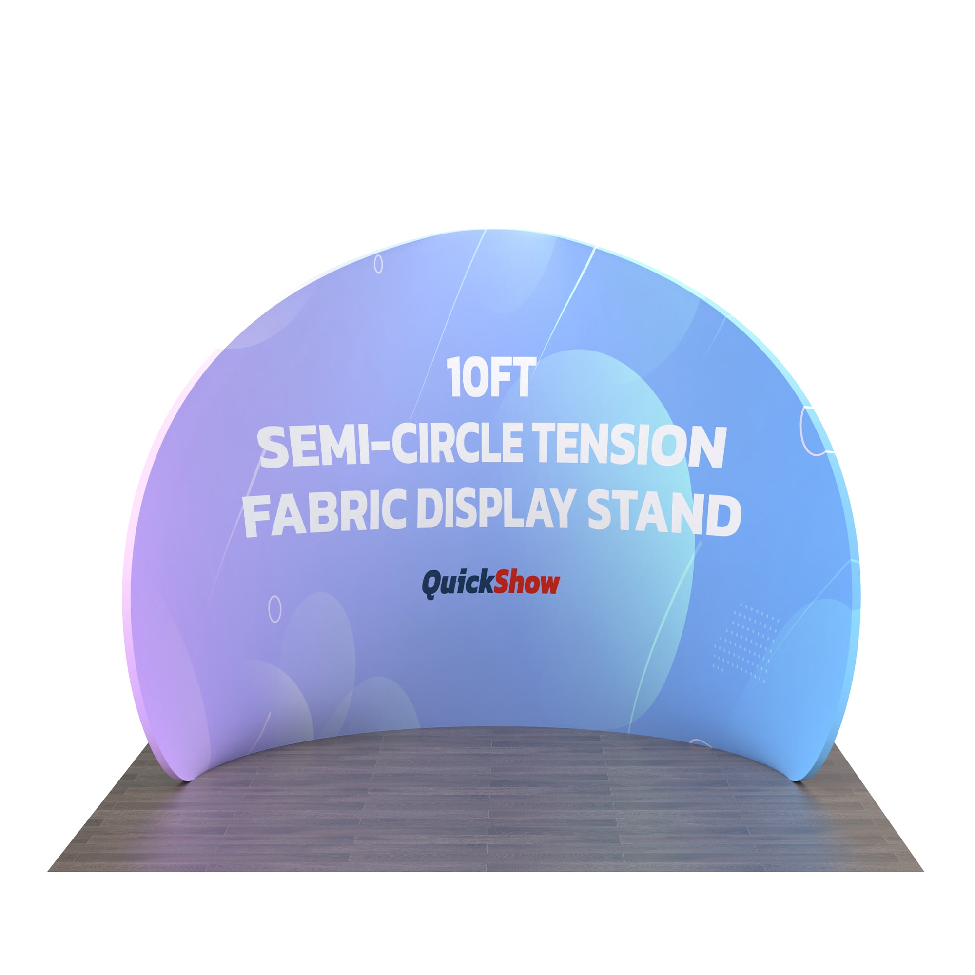 10ft Semi-Circle Tension Fabric Display Stand B