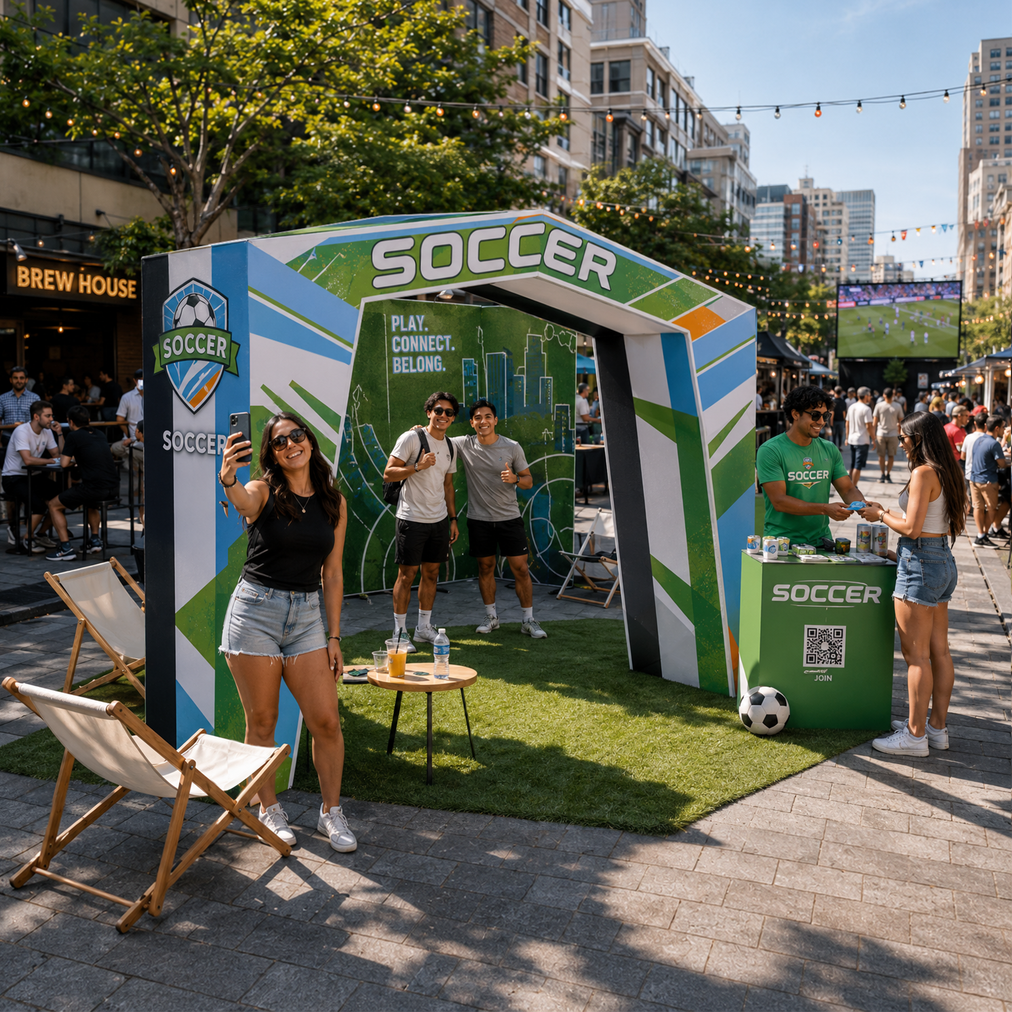 Custom Sports Tunnel Archway Display for Trade Shows & Events