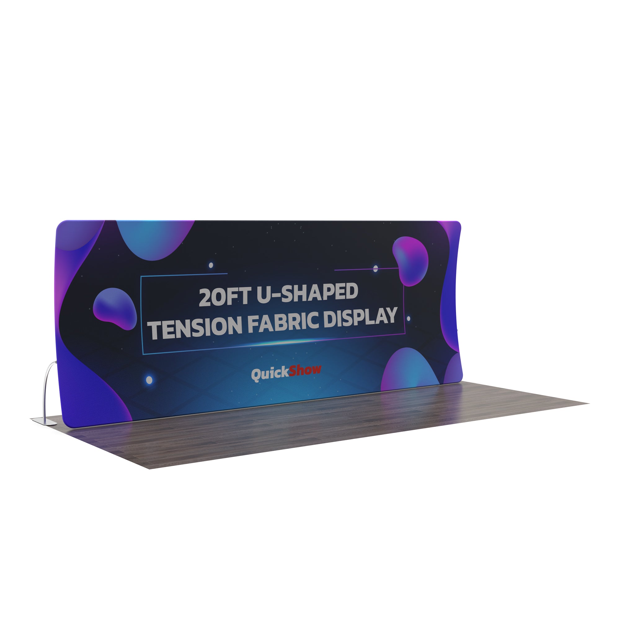 20ft U-Shaped Tension Fabric Display - QuickShowDisplay