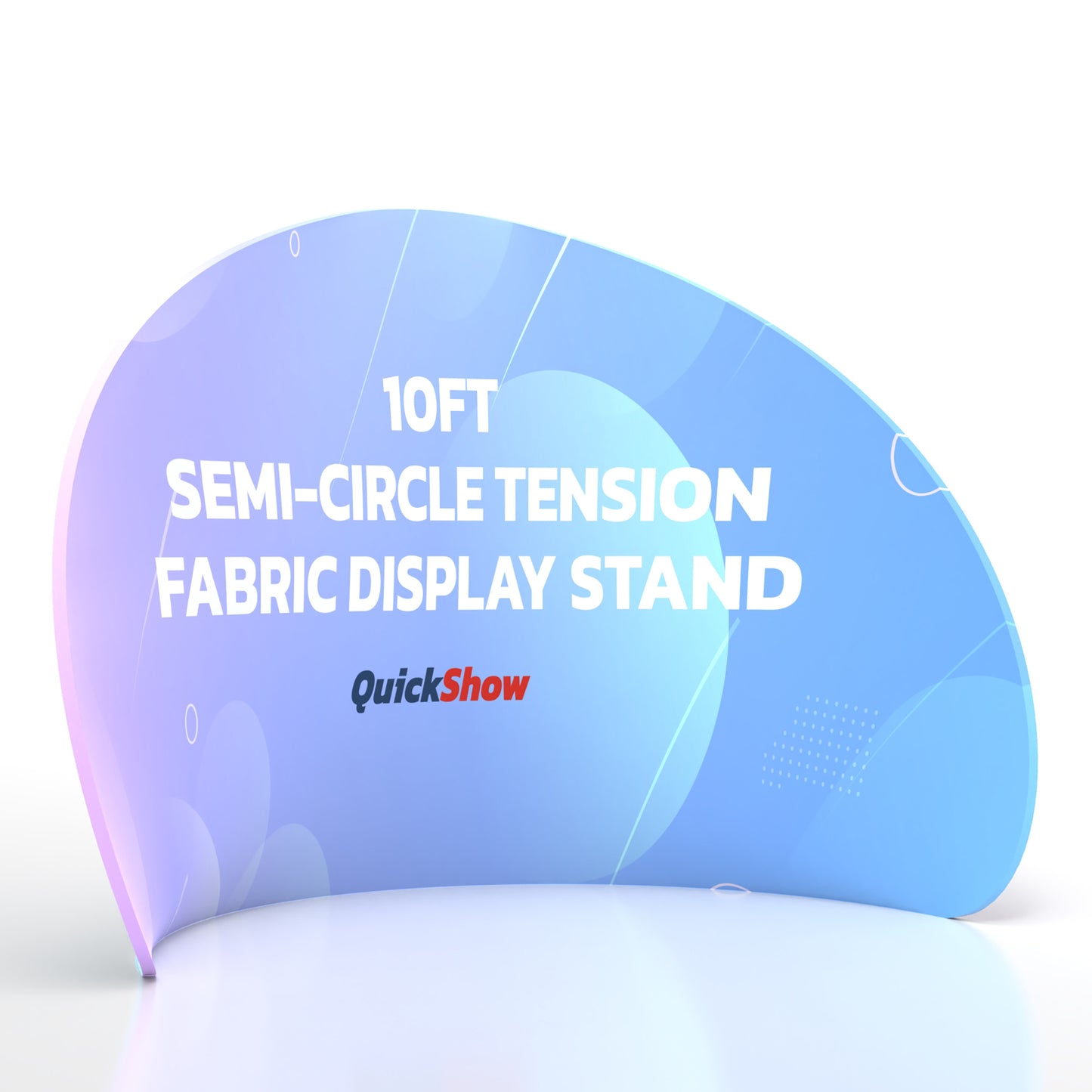 10ft Semi-Circle Tension Fabric Display Stand B