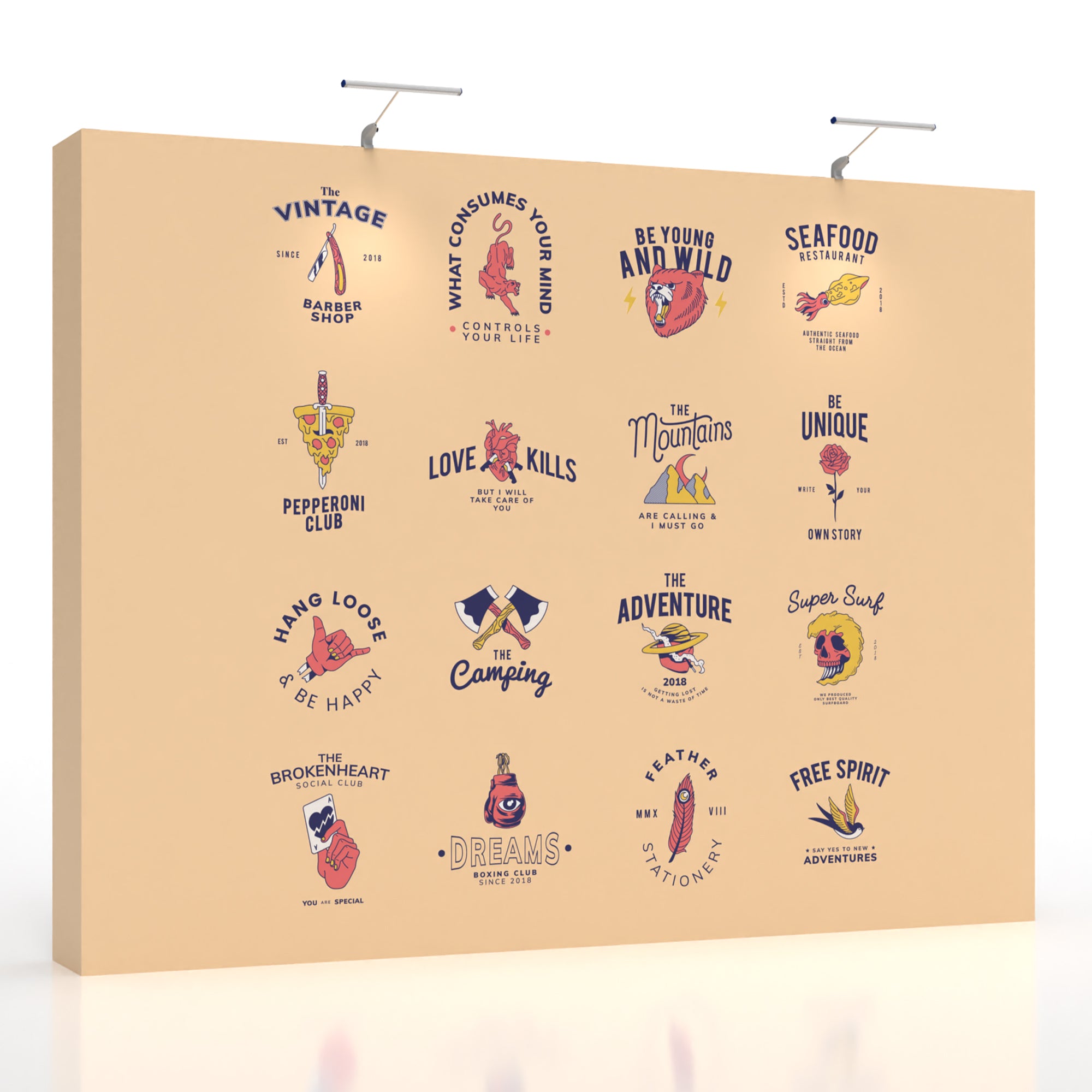 10ft Flat Pop up Display