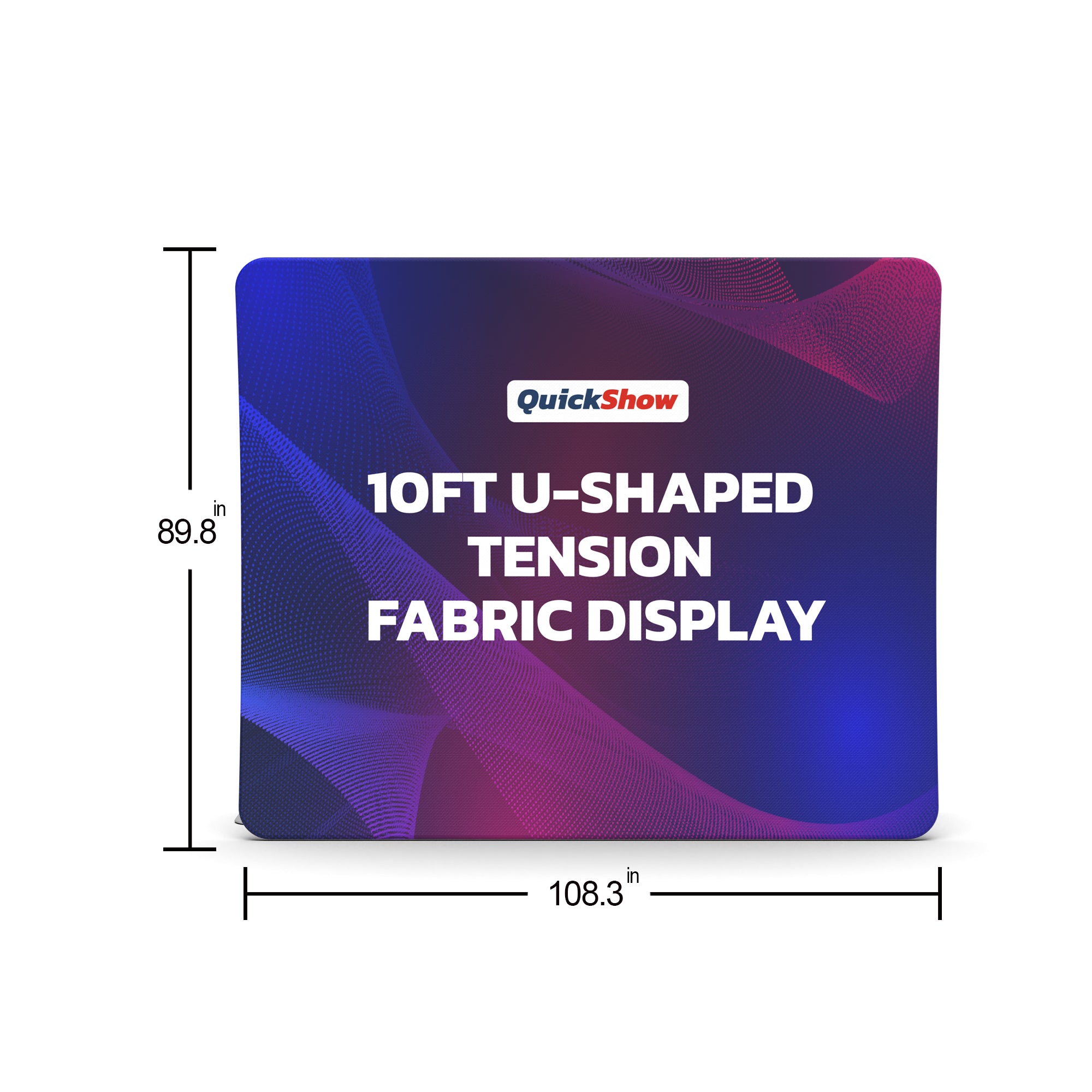 10ft U-Shaped Tension Fabric Display