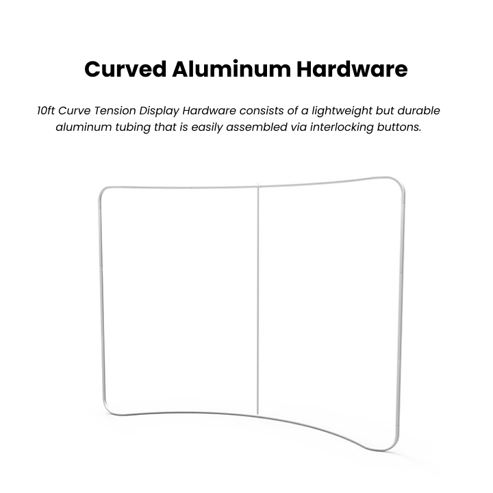 10ft TenseFlex™ Curved Fabric Backdrop Display - QuickShowDisplay