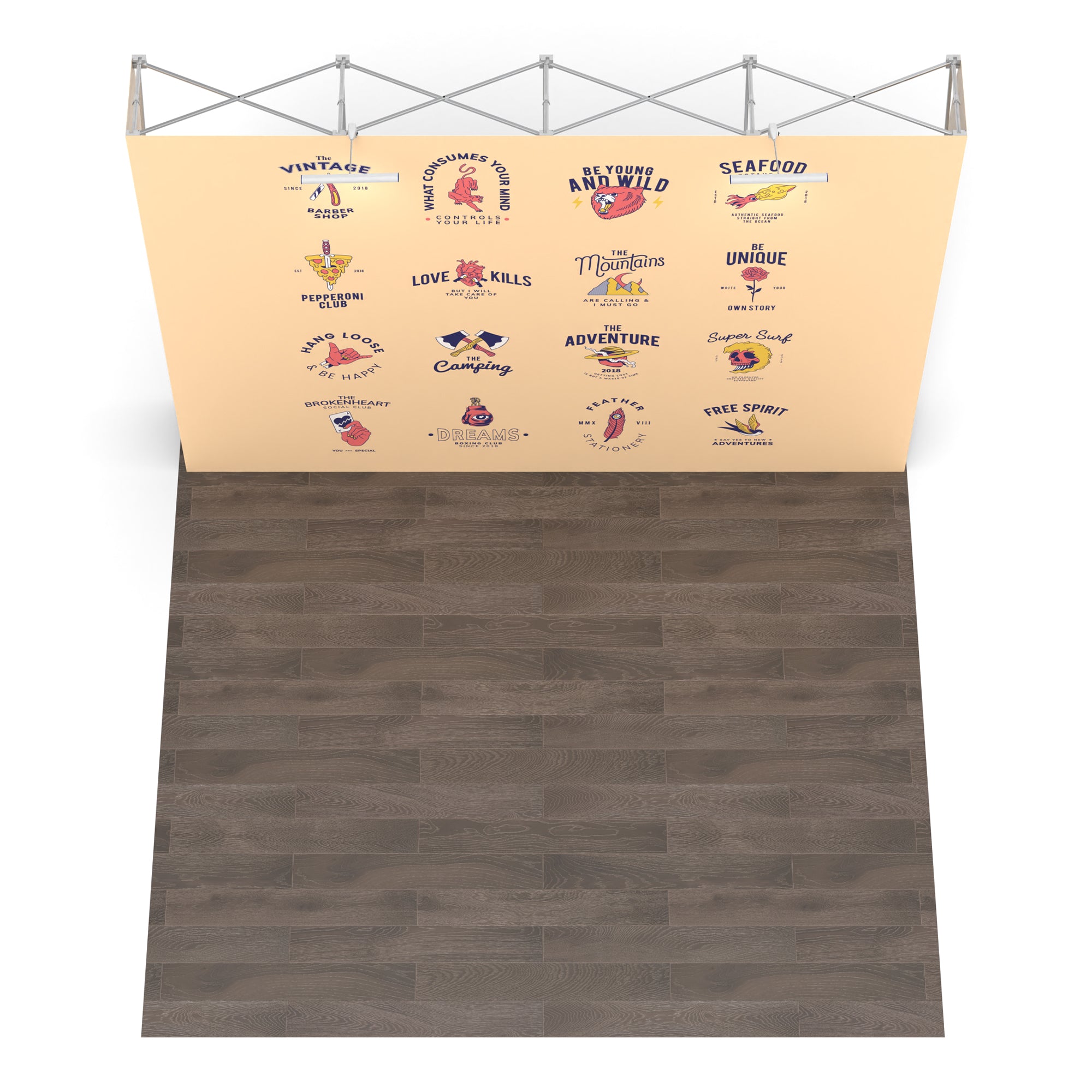 10ft Flat Pop up Display
