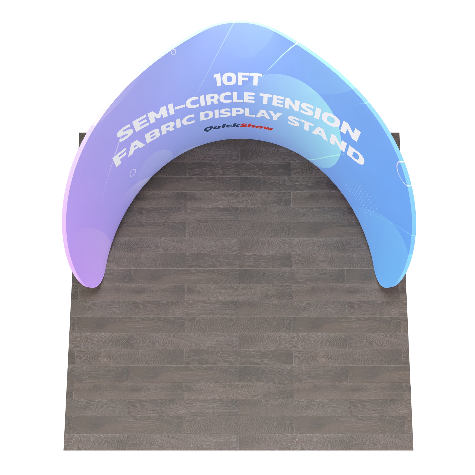 10ft-semi-circle-tension-fabric-display-stand-b - QuickShowDisplay