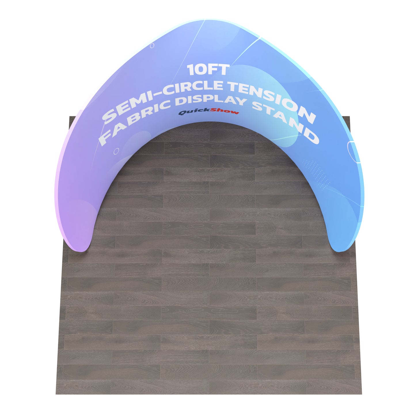 10ft Semi-Circle Tension Fabric Display Stand B